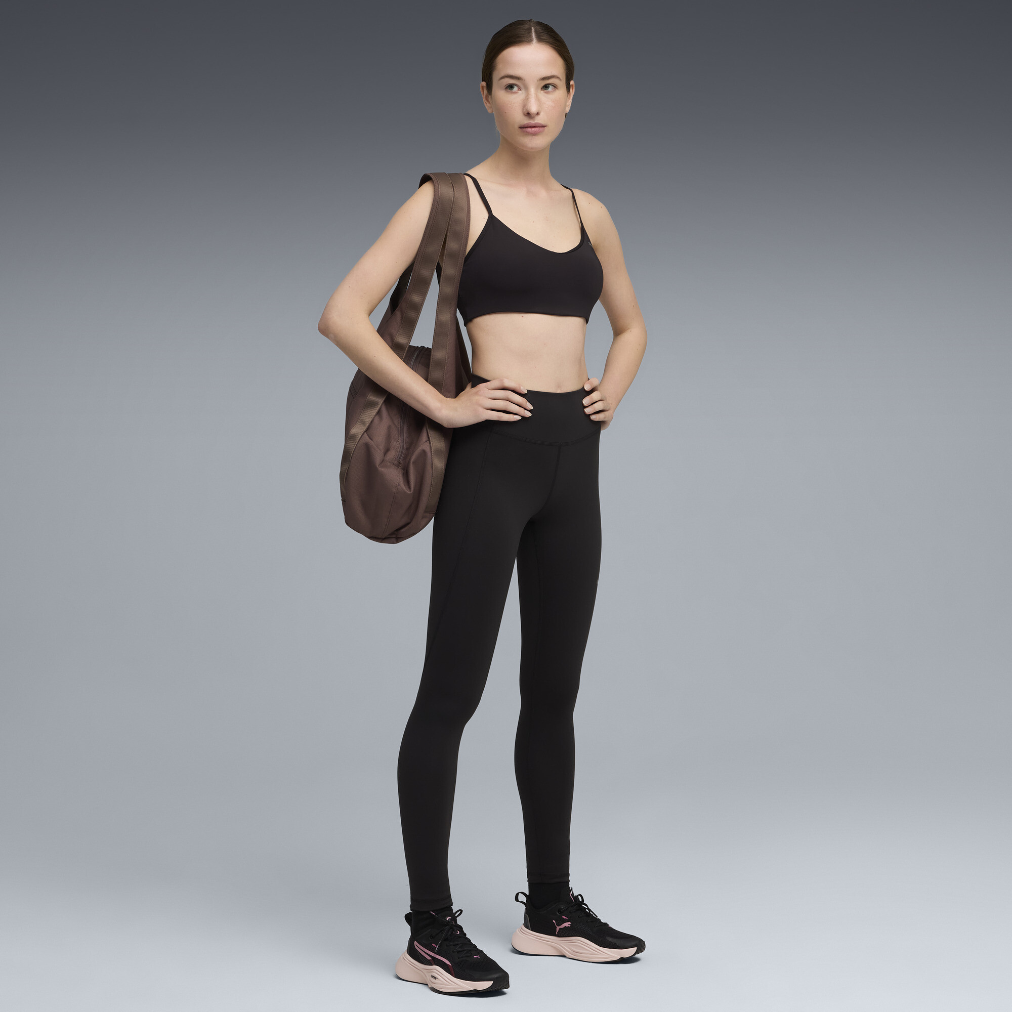 PUMA MOVE beha voor Dames, Zwart/Grijs, Maat XXL thumbnail 4