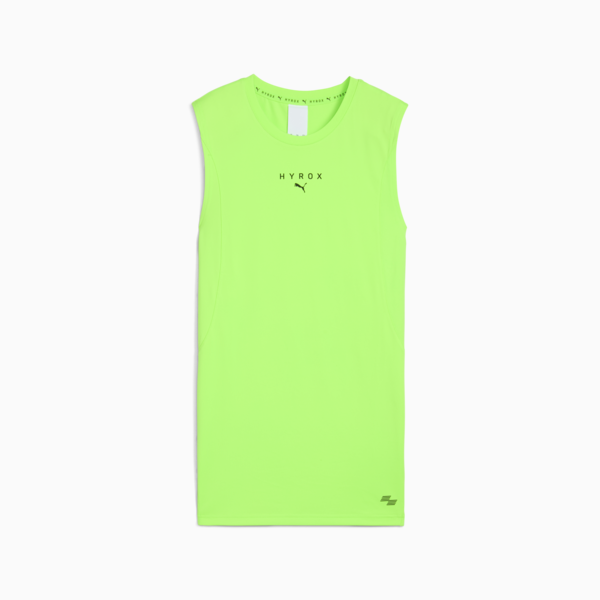 Remera sin mangas PUMA x HYROX CLOUDSPUN para hombre, Green Glare, large-ARG