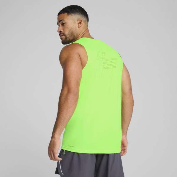 Remera sin mangas PUMA x HYROX CLOUDSPUN para hombre, Green Glare, large-ARG