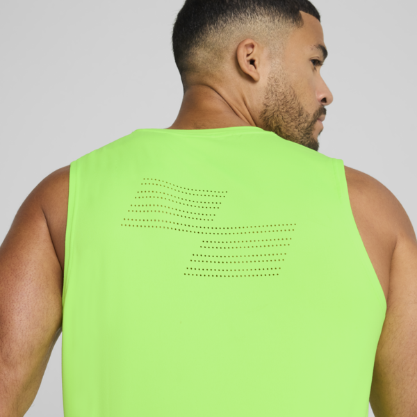 Remera sin mangas PUMA x HYROX CLOUDSPUN para hombre, Green Glare, large-ARG