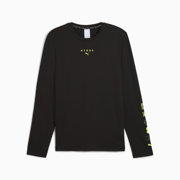 Remera manga larga PUMA x HYROX CLOUDSPUN para hombre, PUMA Black, large-ARG