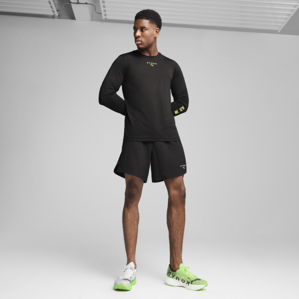Remera manga larga PUMA x HYROX CLOUDSPUN para hombre, PUMA Black, large-ARG
