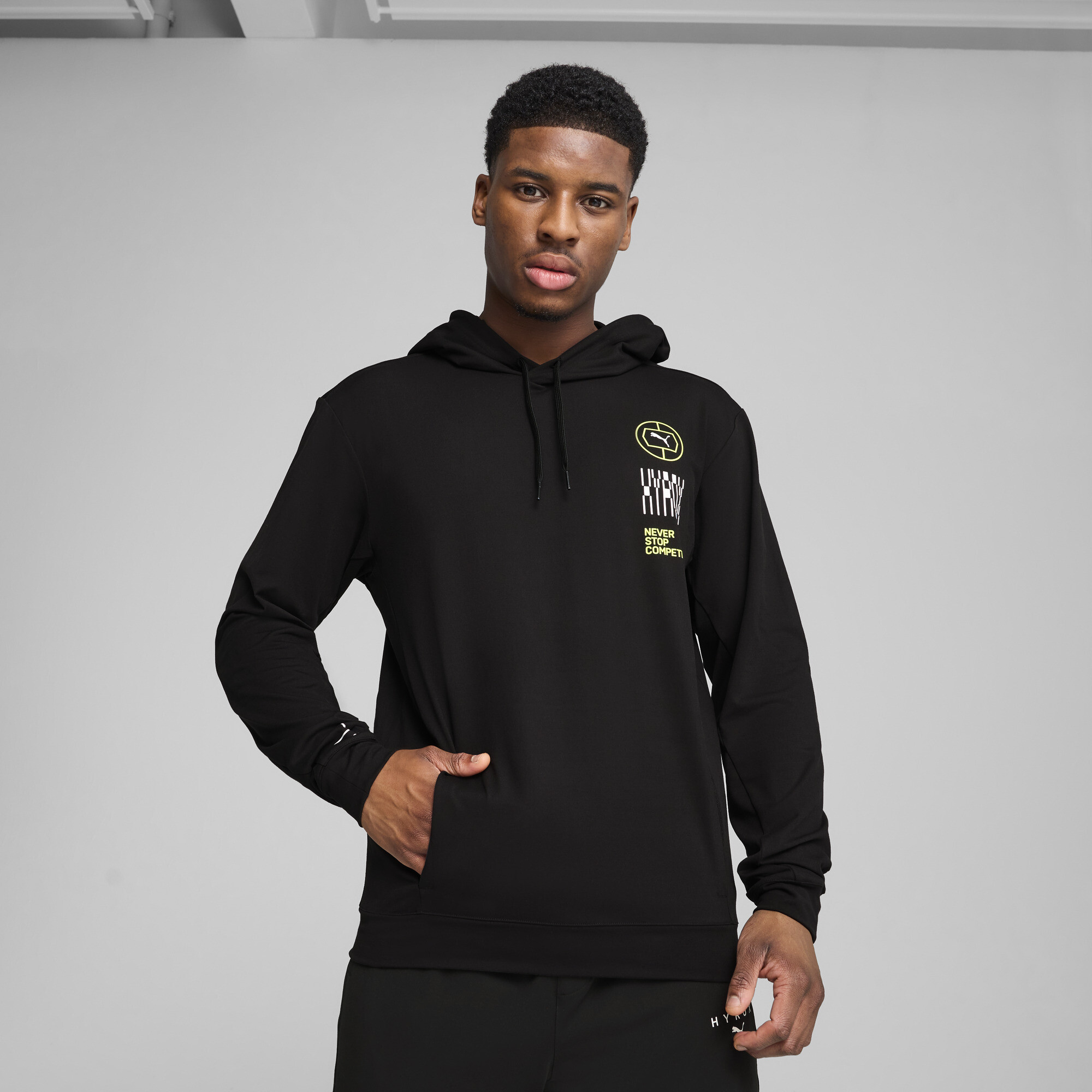 Puma x HYROX CLOUDSPUN Hoodie Herren | Black | Größe: M