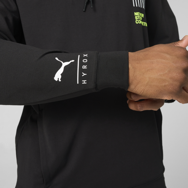 Buzo con capucha PUMA x HYROX CLOUDSPUN para hombre, PUMA Black, large-ARG