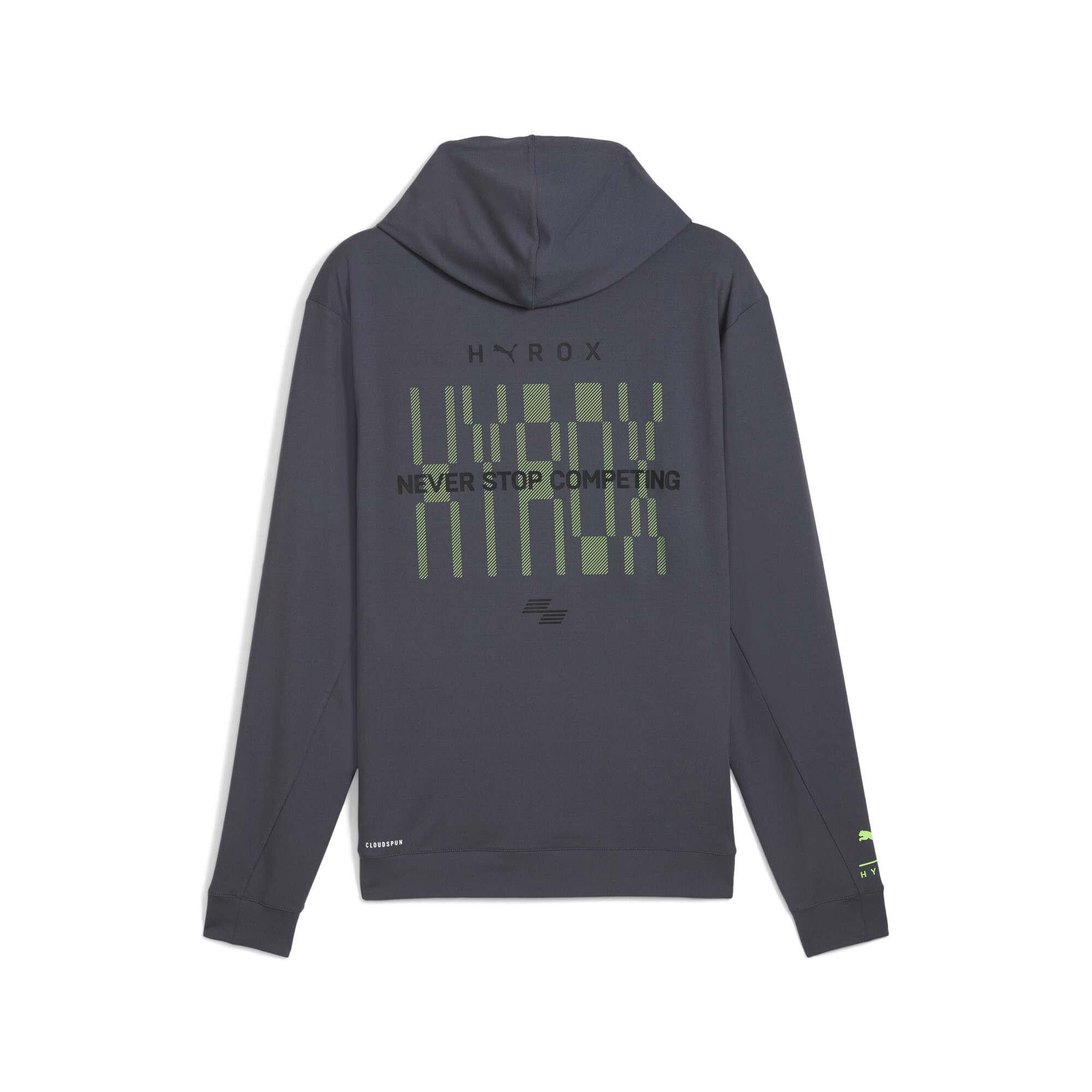 PUMA x HYROX CLOUDSPUN hoodie voor Heren, Grijs, Maat 3XL