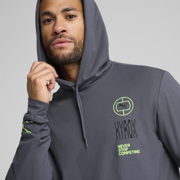 Buzo con capucha PUMA x HYROX CLOUDSPUN para hombre, Galactic Gray, large-ARG