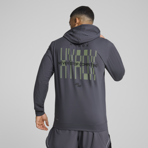 Buzo con capucha PUMA x HYROX CLOUDSPUN para hombre, Galactic Gray, large-ARG