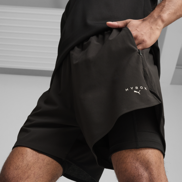 Shorts “2 en 1” PUMA x HYROX para hombre, PUMA Black, large-ARG