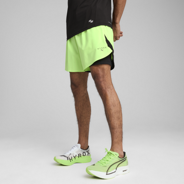 PUMA x HYROX 2-in-1 Training Shorts Men, Green Glare, swatch-ZAF