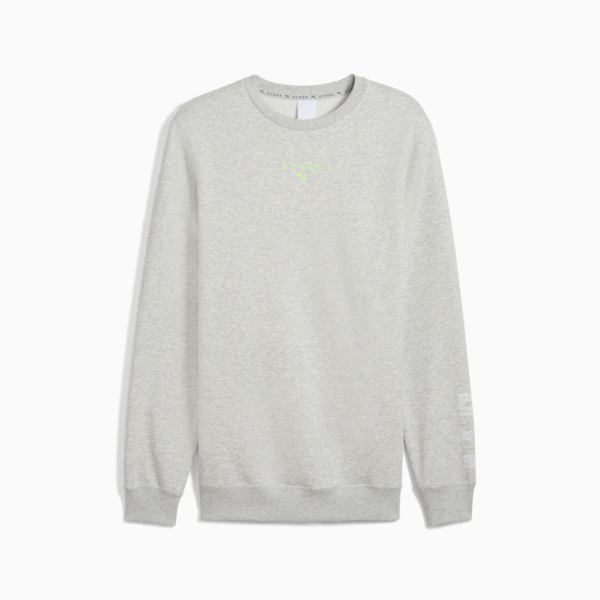 Buzo PUMA x HYROX Heavyweight para hombre, Light Gray Heather, large-ARG