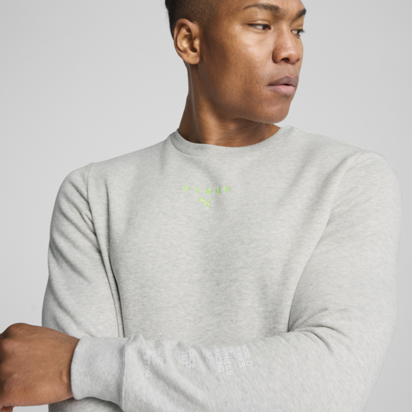 Buzo PUMA x HYROX Heavyweight para hombre, Light Gray Heather, large-ARG