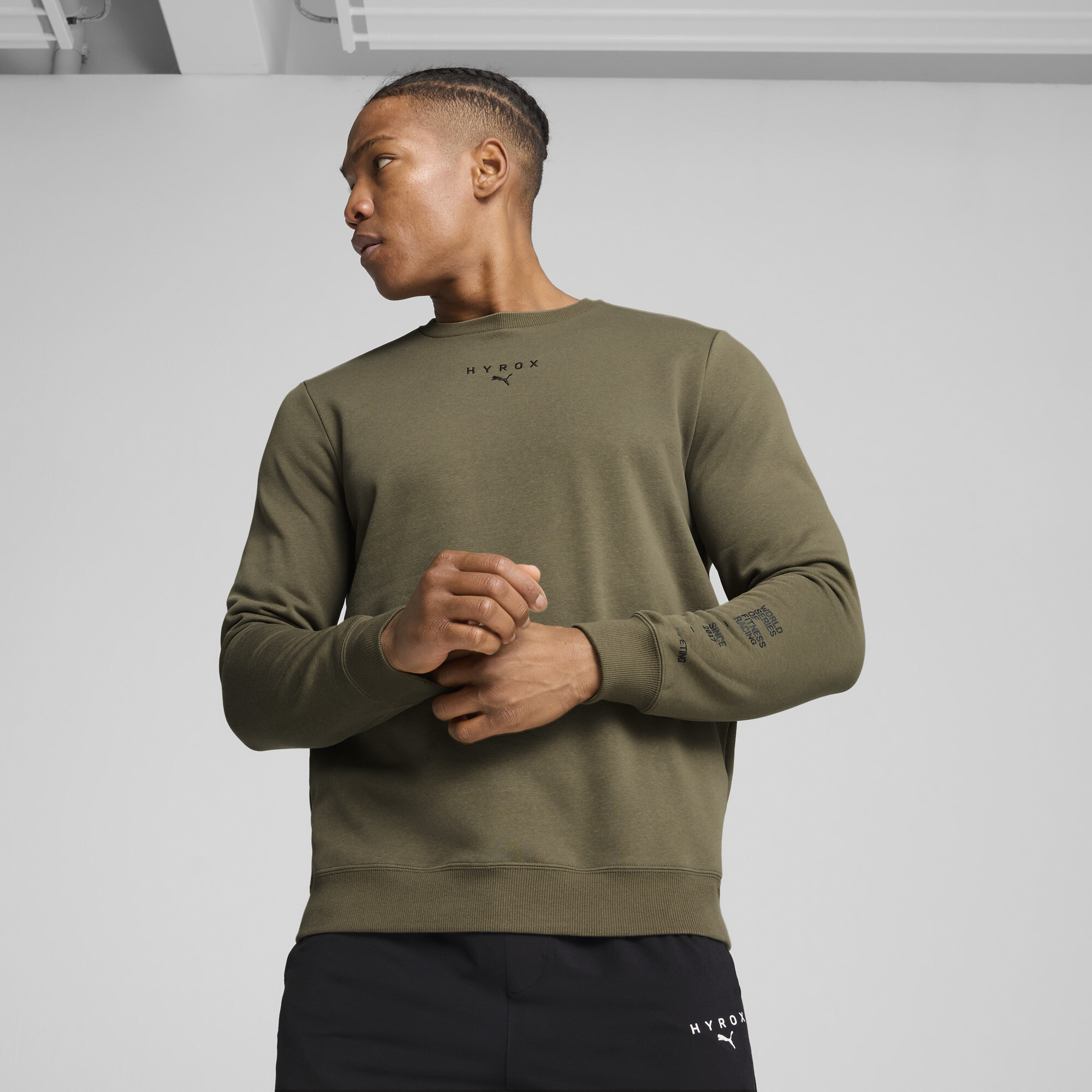 Puma x HYROX Schweres Rundhalsshirt Herren | Loden Green | Größe: XXL