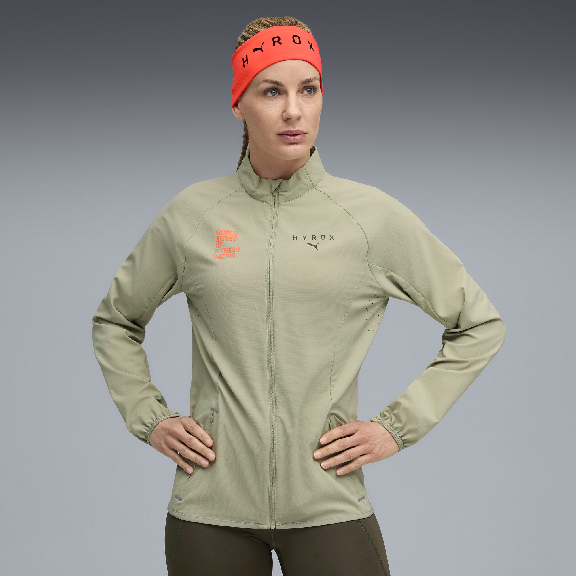 PUMA x HYROX Ultraweave Women's Jacket in Green, Size M