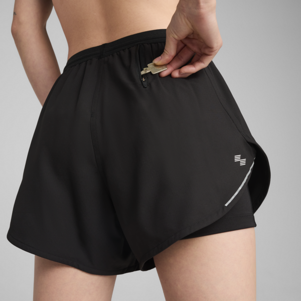 Shorts “2 en 1” PUMA x HYROX ULTRAWEAVE para mujer, PUMA Black, large-ARG