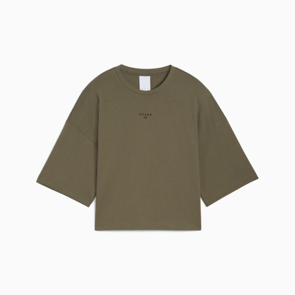 Remera oversize PUMA x HYROX para mujer, Loden Green, large-ARG