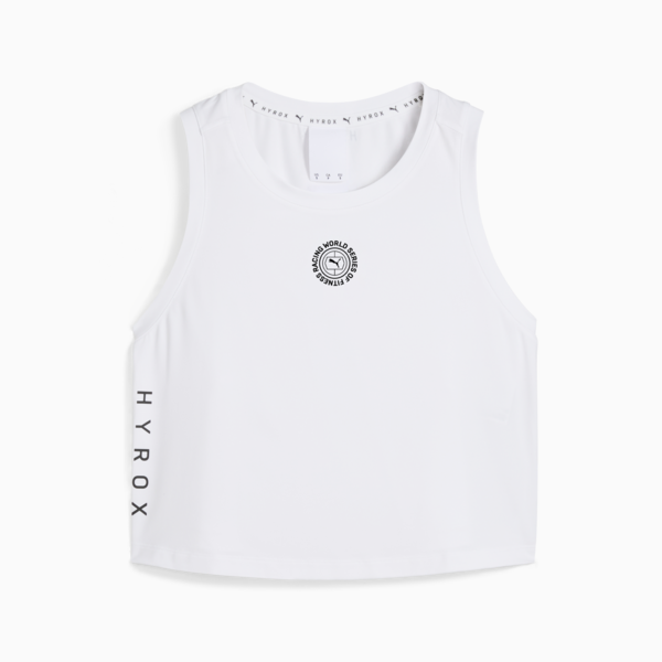Musculosa corta PUMA x HYROX CLOUDSPUN para mujer, PUMA White, large-ARG