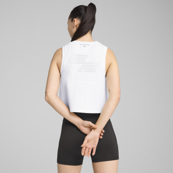 Musculosa corta PUMA x HYROX CLOUDSPUN para mujer, PUMA White, large-ARG