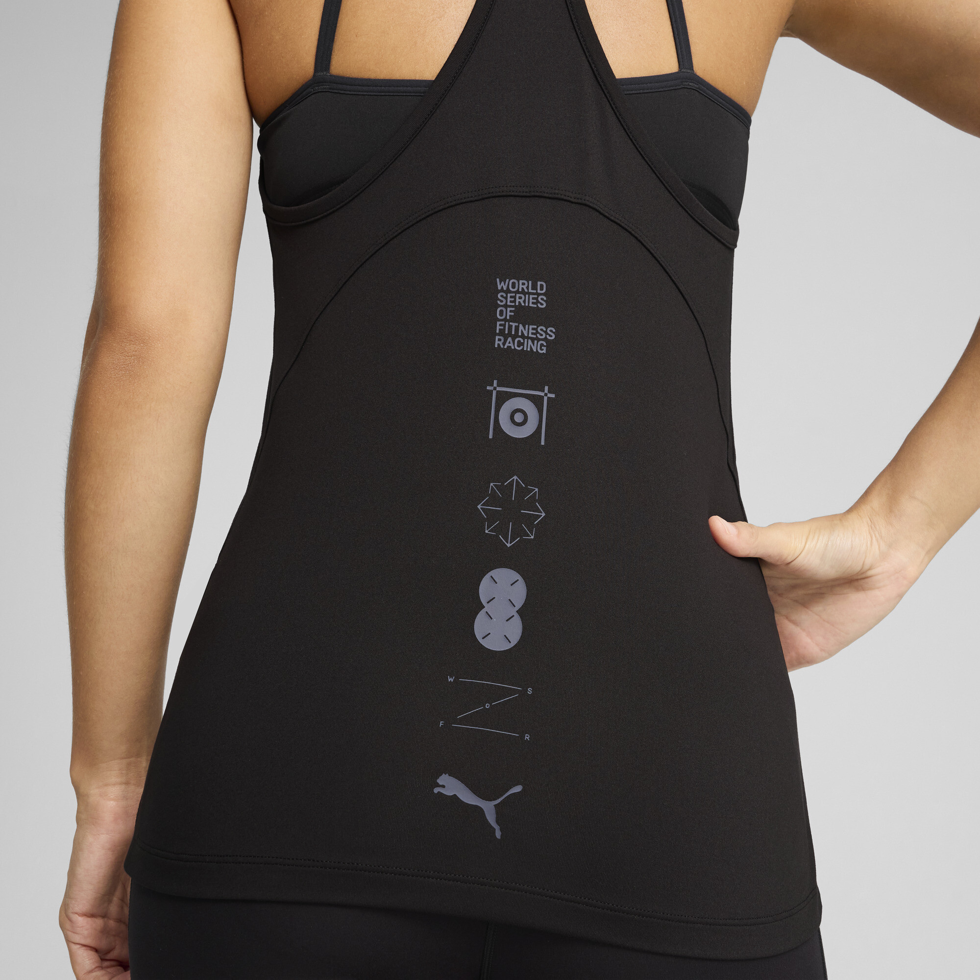 PUMA - w puma x hyrox cloudspun r - T-shirt training km dames - Zwart