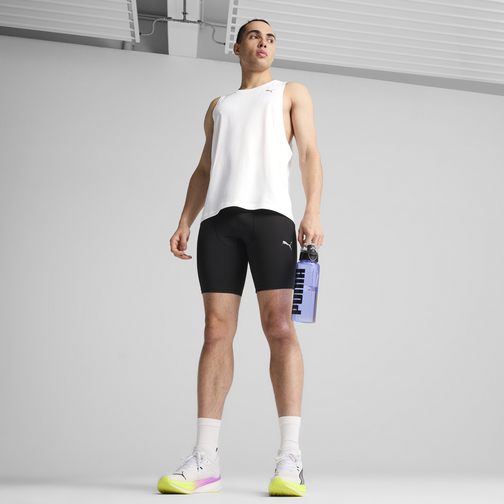 PUMA RUN FOUNDATION korte legging voor Heren, Zwart, Maat XL thumbnail 4