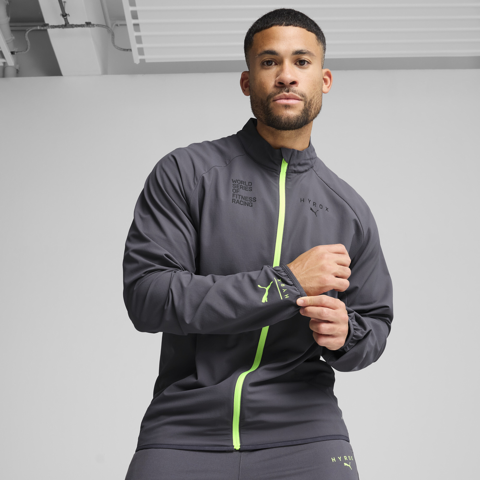 Puma x HYROX ULTRAWEAVE Jacke Herren | Galactic Gray | Größe: XXL