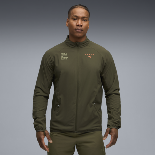 PUMA x HYROX ULTRAWEAVE Jacket Men, Dark Olive, large-ZAF