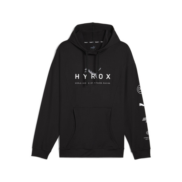 PUMA x HYROX Studio Hoodie Men, PUMA Black, large-ZAF