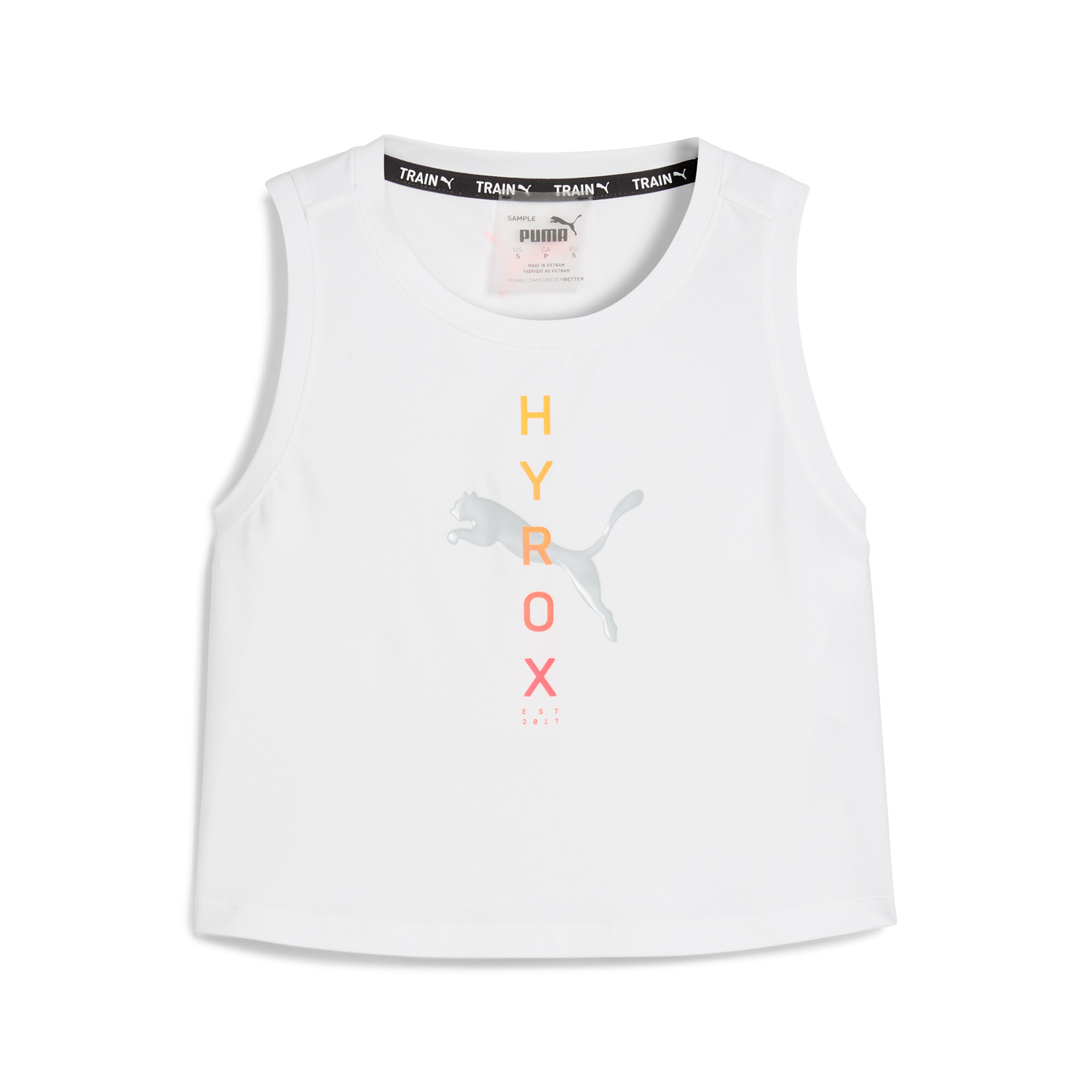 Women's Puma X HYROX CLOUDSPUN Tank, White, Size S, Clothing