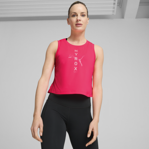 PUMA x HYROX CLOUDSPUN Tank Women, Sunset Glow, large-ZAF
