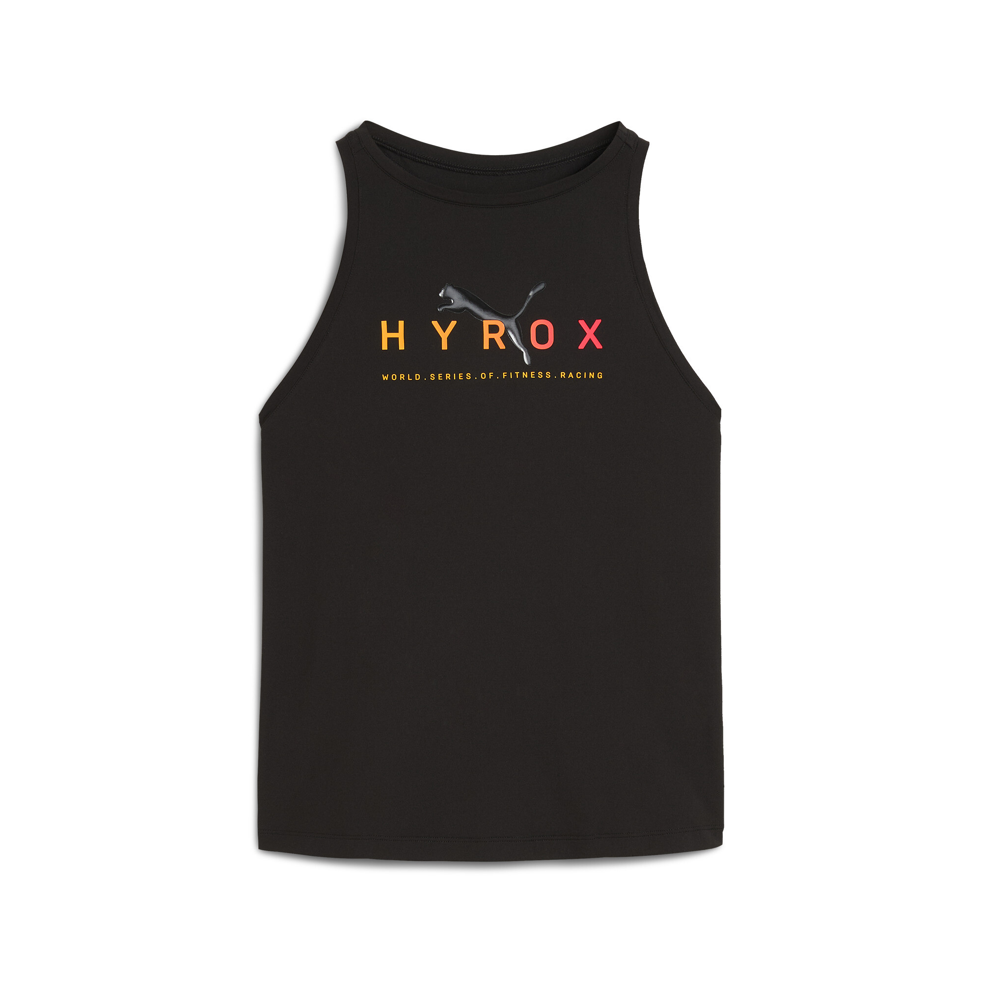 Women's Puma X HYROX Racerback Tank, Black, Size L, Clothing