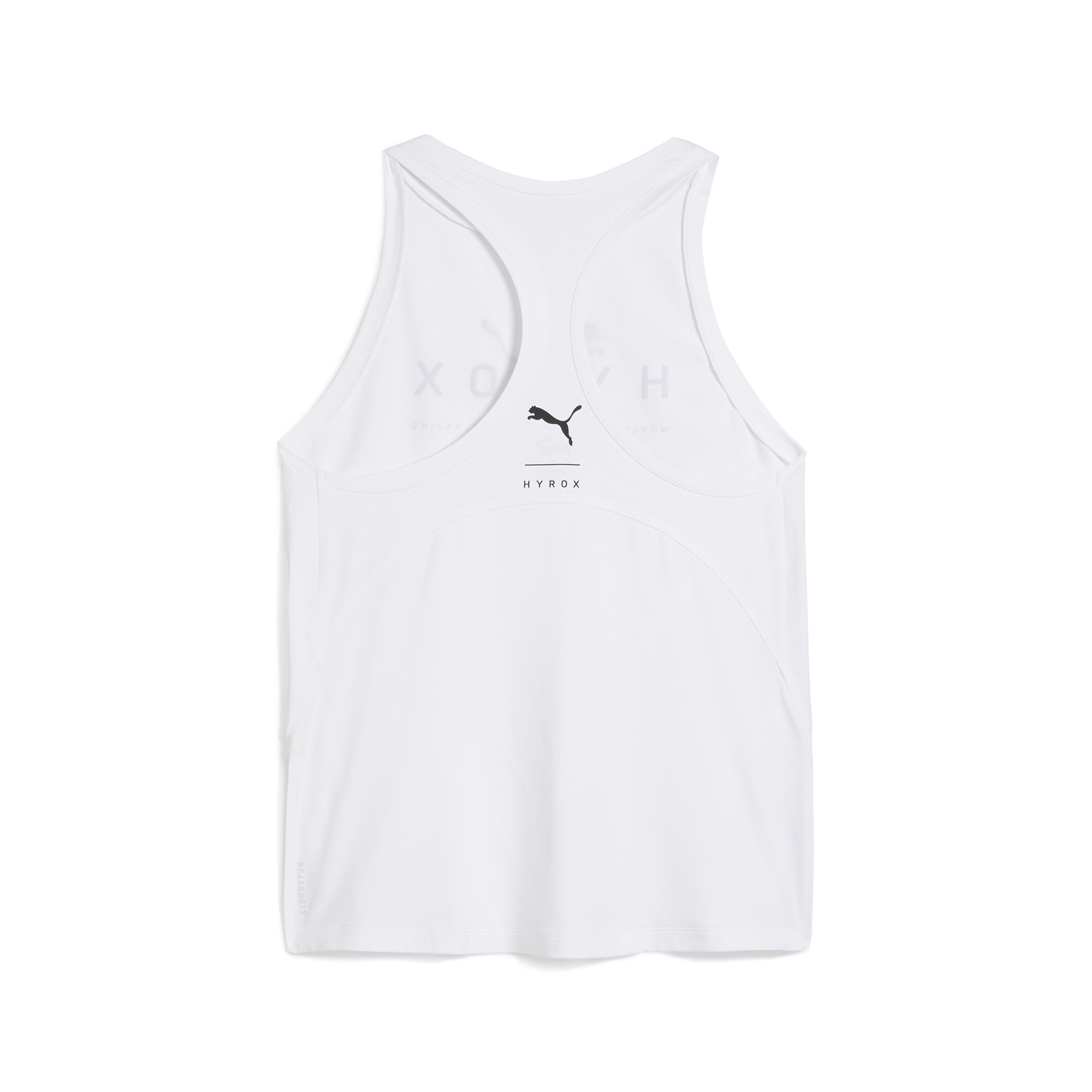 Women's Puma X HYROX Racerback Tank, White, Size S, Clothing