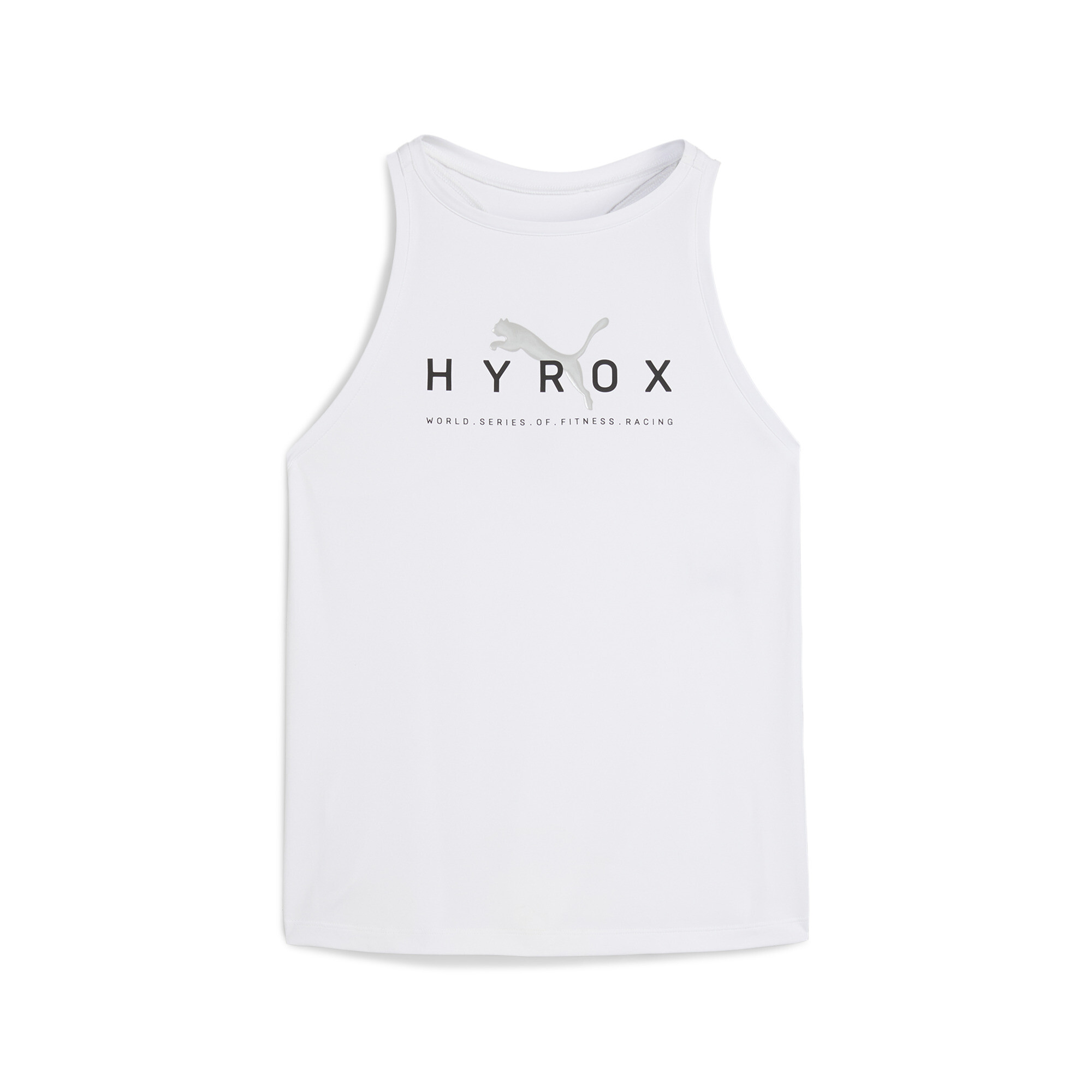 Women's Puma X HYROX Racerback Tank, White, Size S, Clothing