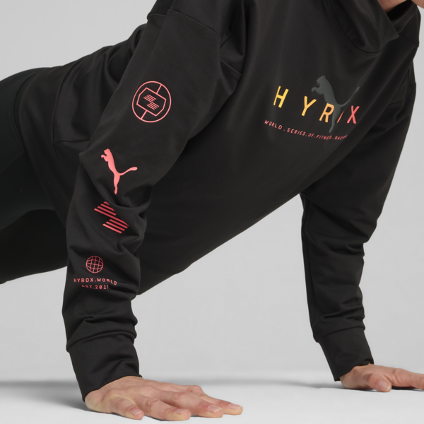 PUMA x HYROX CLOUDSPUN Hoodie Women, PUMA Black, large-ZAF