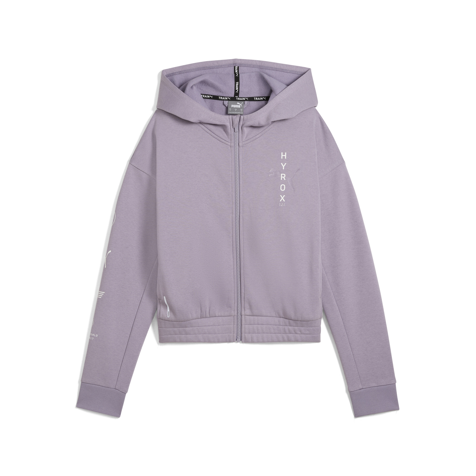 Women's Puma X HYROX Favourite Full-Zip Jacket, Purple, Size M, Clothing