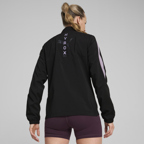 PUMA x HYROX Run Favourite Woven Jacket Women, PUMA Black, large-ZAF