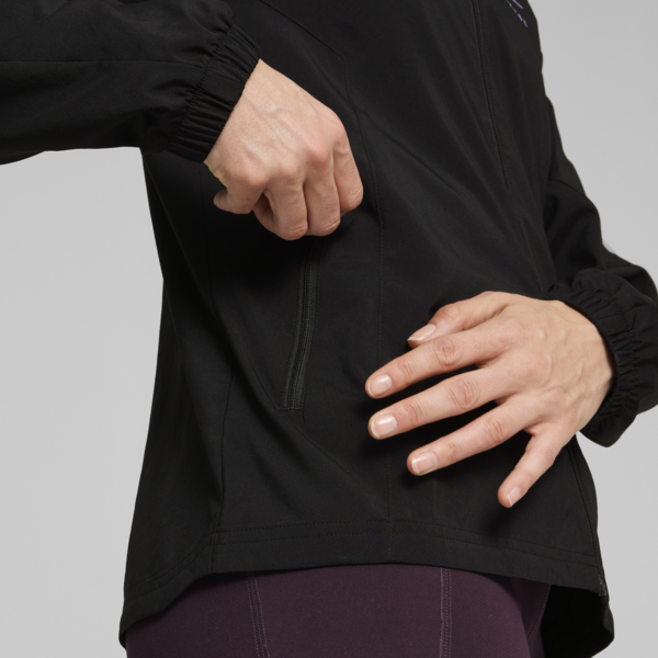 PUMA x HYROX Run Favourite Woven Jacket Women, PUMA Black, large-ZAF