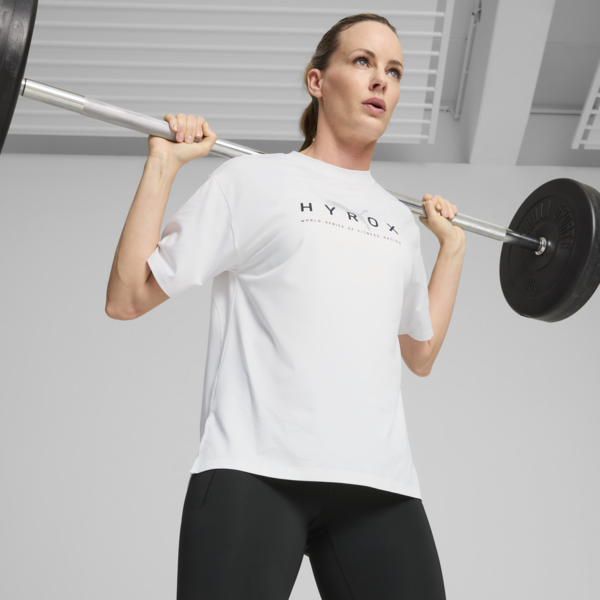 PUMA x HYROX CLOUDSPUN Tee Women, PUMA White, large-ZAF