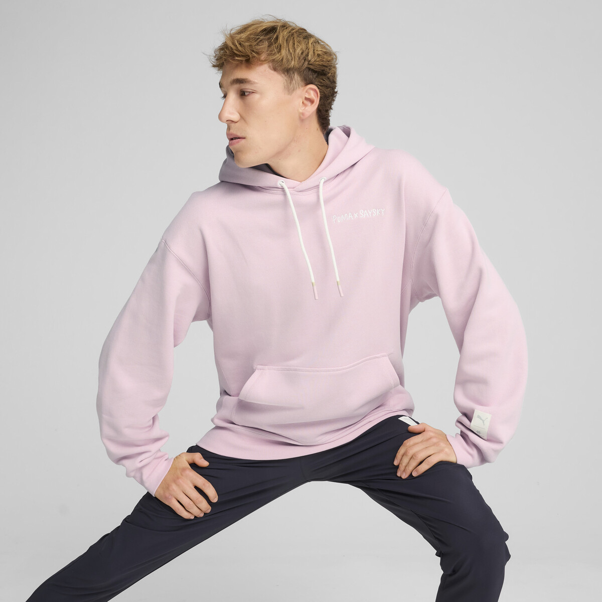 PUMA x SAYSKY Hoodie Unisex in Rose Mauve, Medium