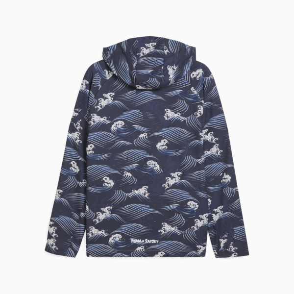 Chamarra estampada PUMA x SAYSKY, New Navy, large-MEX