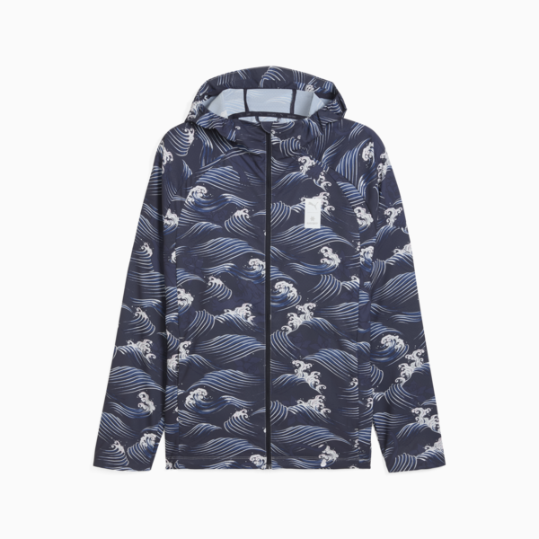 Chamarra estampada PUMA x SAYSKY, New Navy, large-MEX