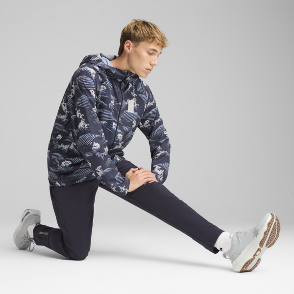Chamarra estampada PUMA x SAYSKY, New Navy, large-MEX