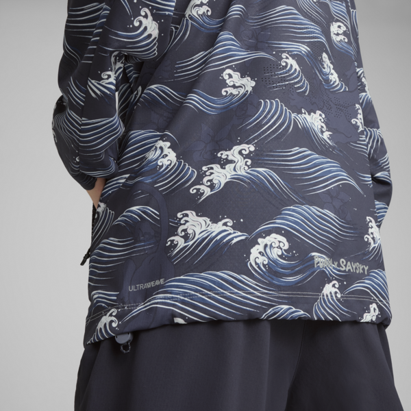 Chamarra estampada PUMA x SAYSKY, New Navy, large-MEX