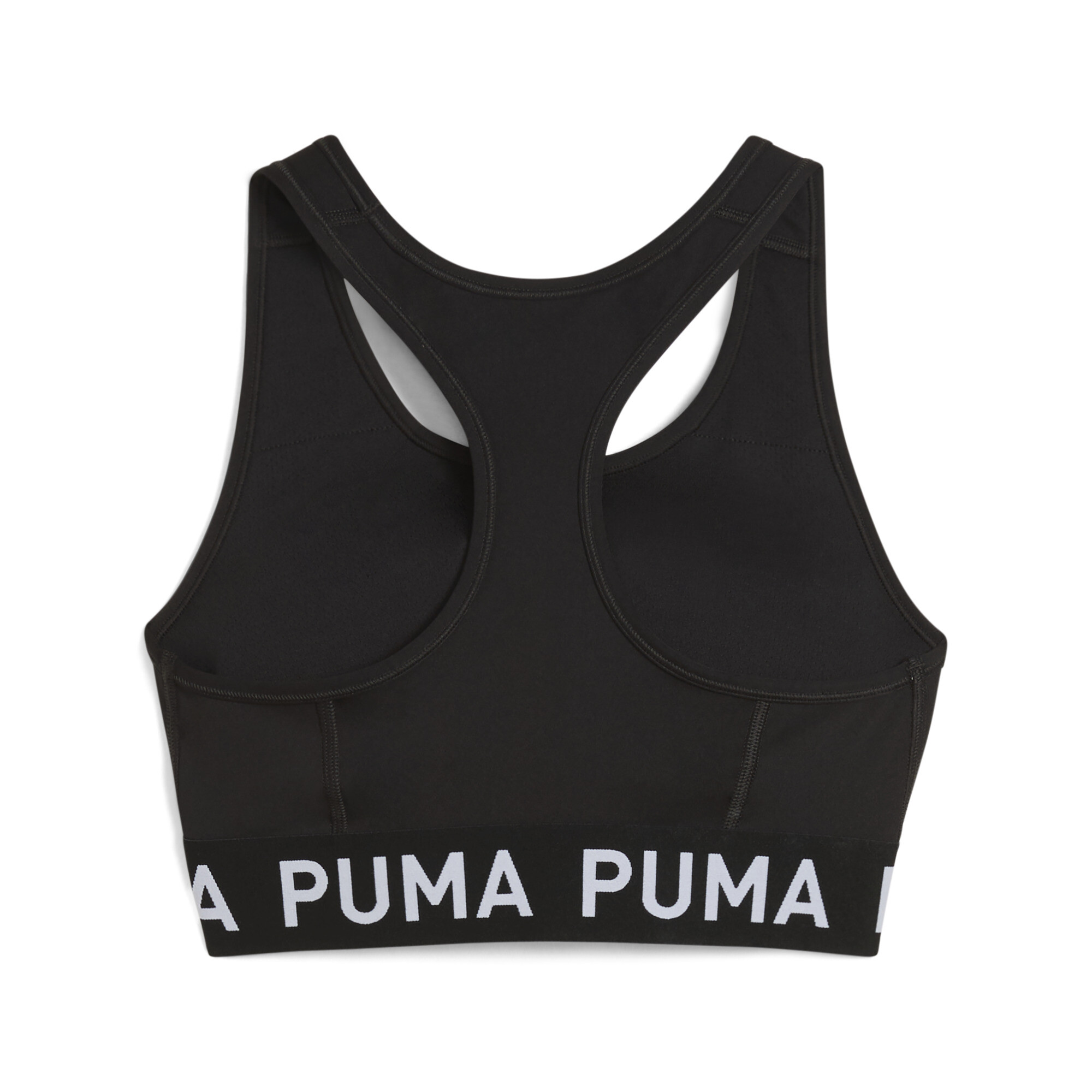 Women's Puma 4KEEPS Elastic Bra, Black, Size 3XL, Clothing