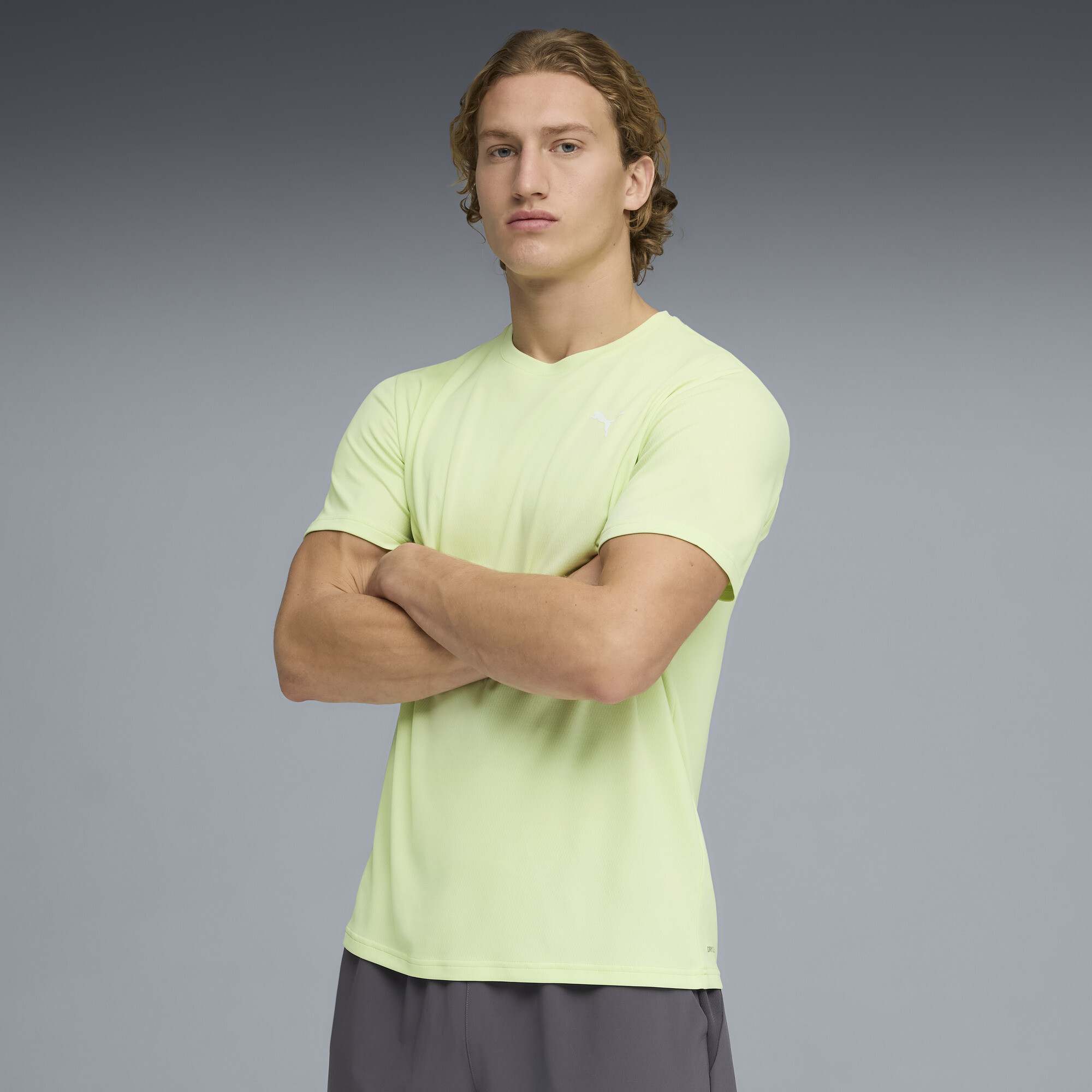 PUMA Train All Day Essentials Poly Texture T-shirt voor Heren, Maat L