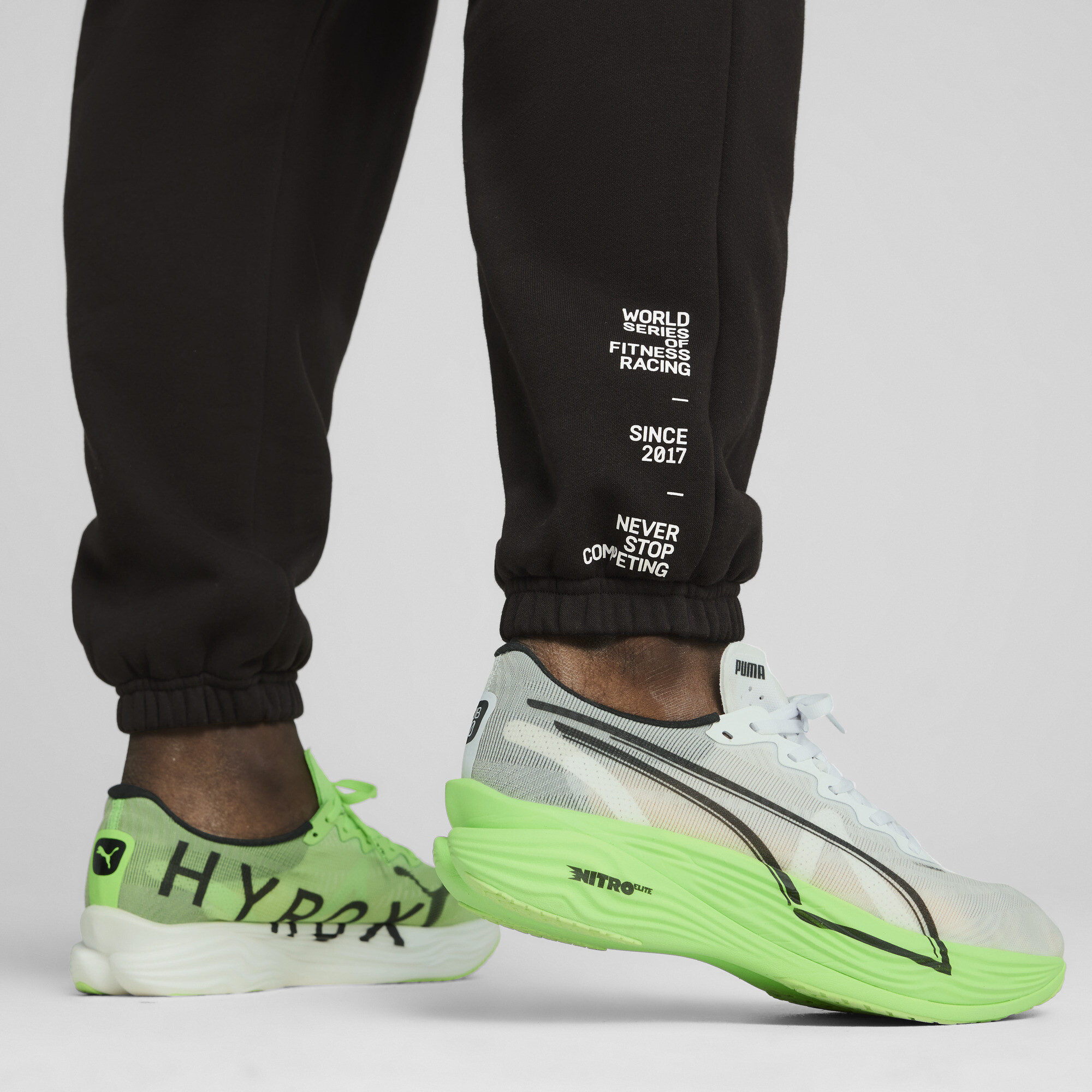 PUMA x HYROX fleece joggingbroek voor Heren, Zwart, Maat XS thumbnail 4