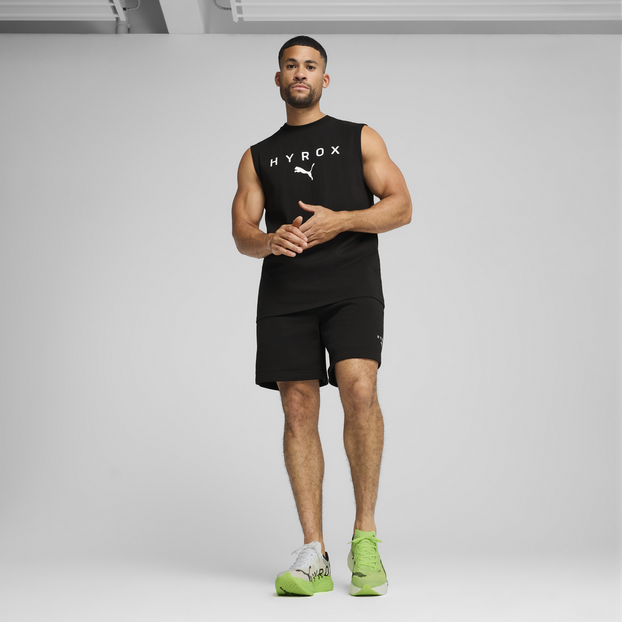 PUMA x HYROX sweatshort voor Heren, Zwart, Maat M thumbnail 6