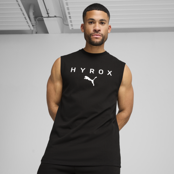 PUMA x HYROX Cut-Off Tank Men, PUMA Black, large-ZAF