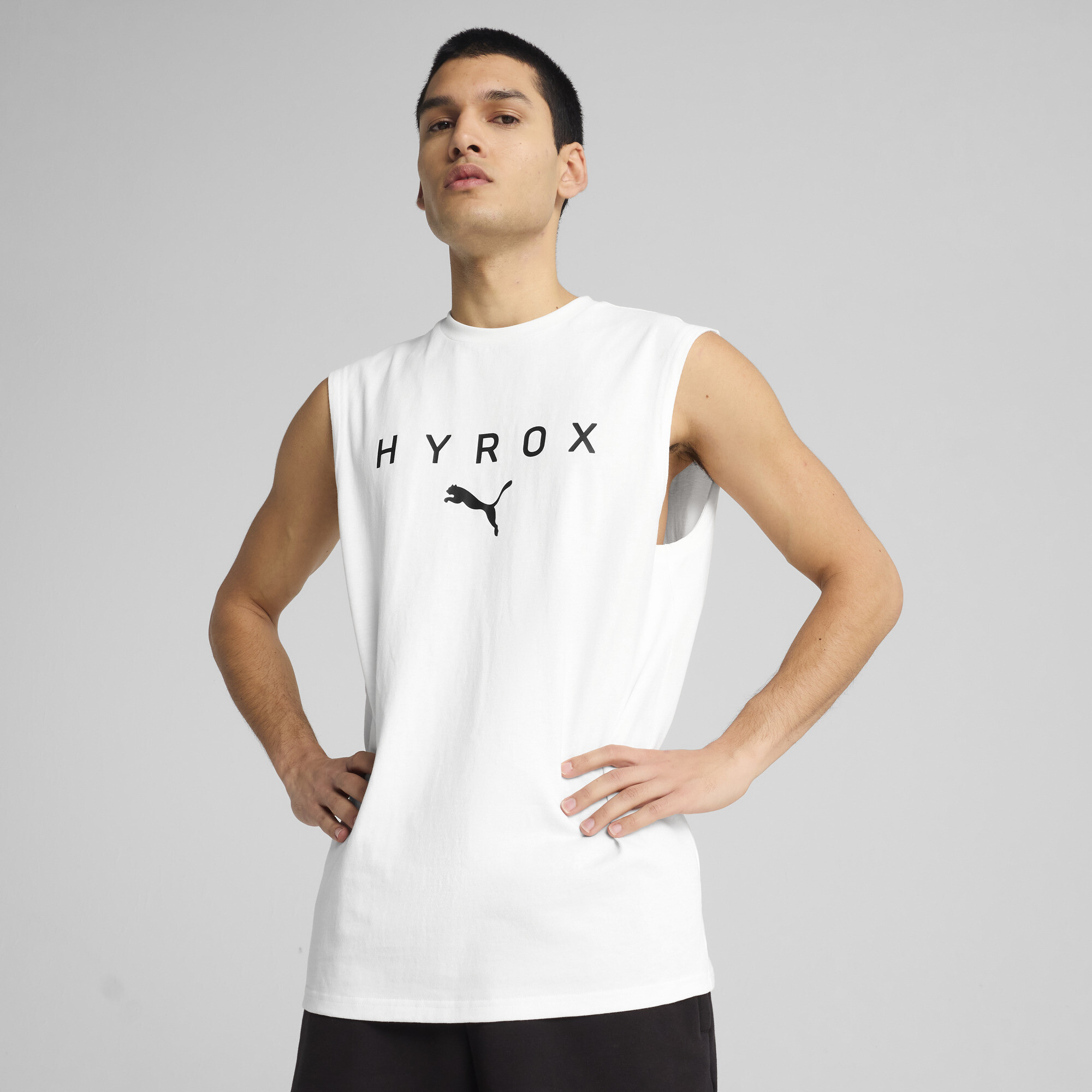 PUMA X HYROX MEN'S CUT-OFF TANK TOP