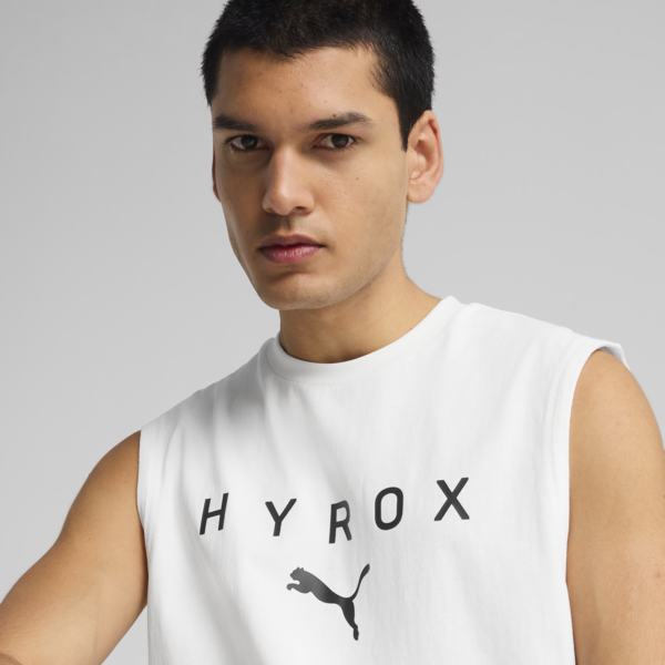 Remera sin mangas PUMA x HYROX para hombre, PUMA White, large-ARG