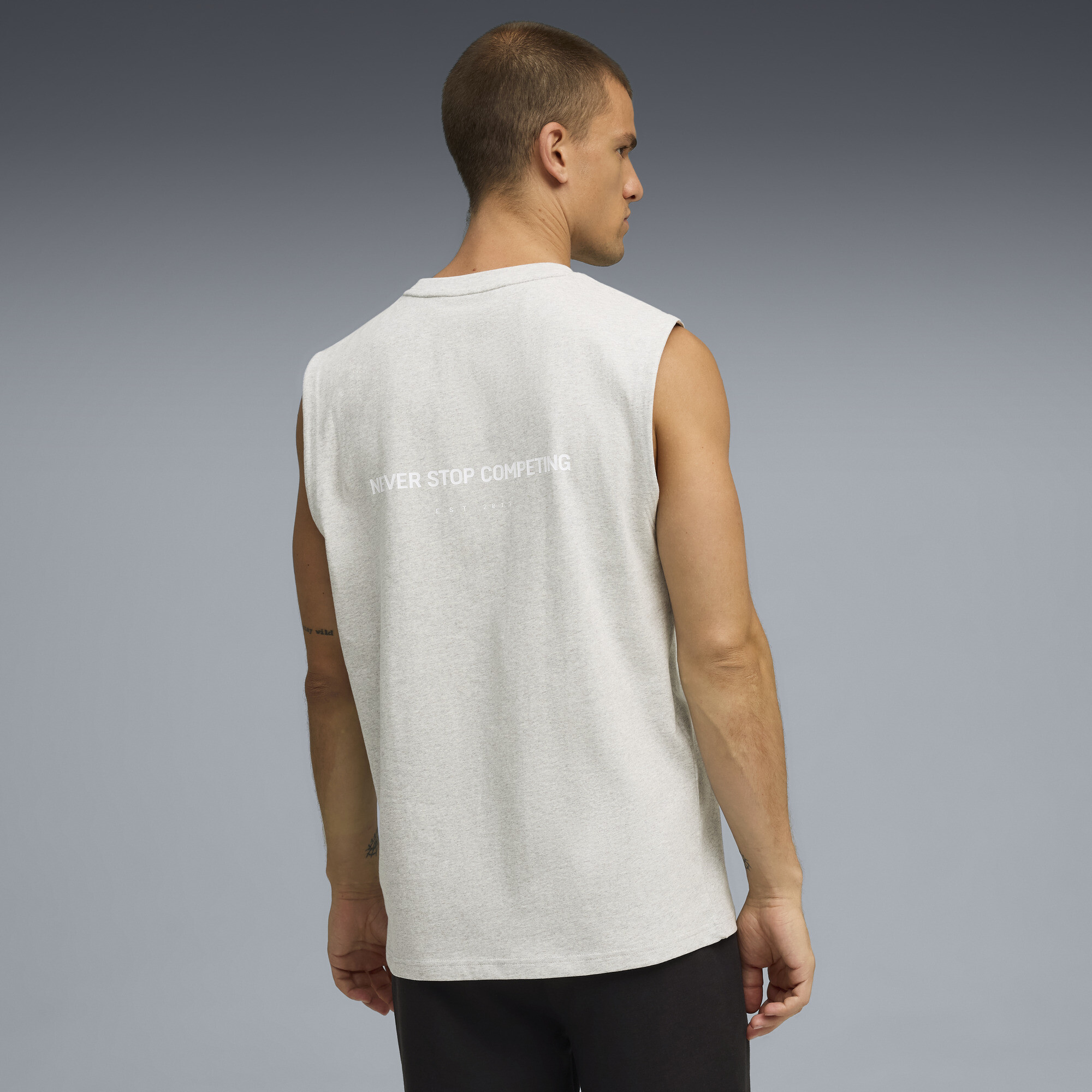 PUMA x HYROX afgeknipte tanktop voor Heren, Grijs, Maat XL thumbnail 3