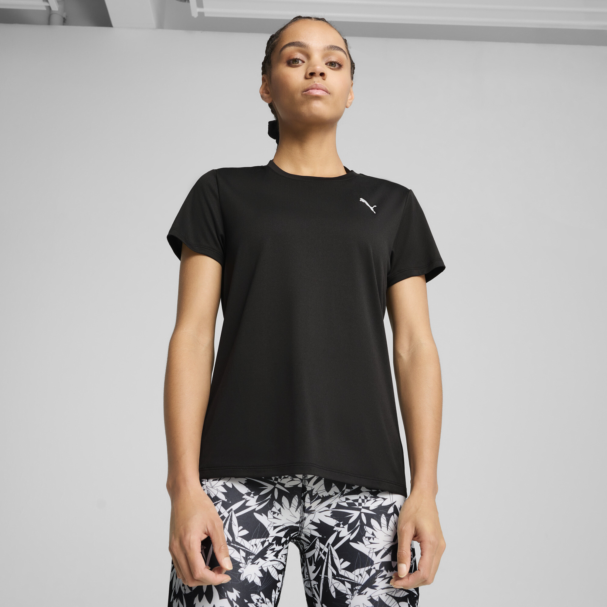 PUMA Train All Day Essentials T-shirt met ronde hals voor Dames, Zwart, Maat S